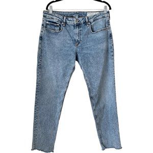 rag & bone dre low rise boyfriend nora size 32 Relaxed Fit Loopback Acid Indigo